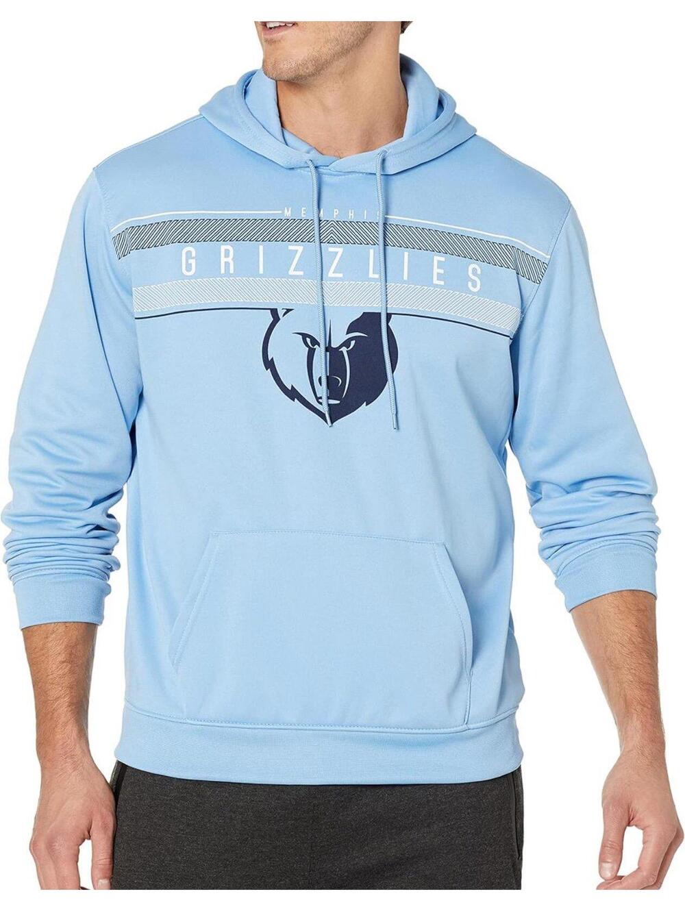 NBA UNK Light Blue Memphis Grizzlies NBA Pullover Hoodie Sz Sm EUC [COPY]